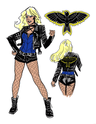 Black Canary Png Photo (black, indigo)