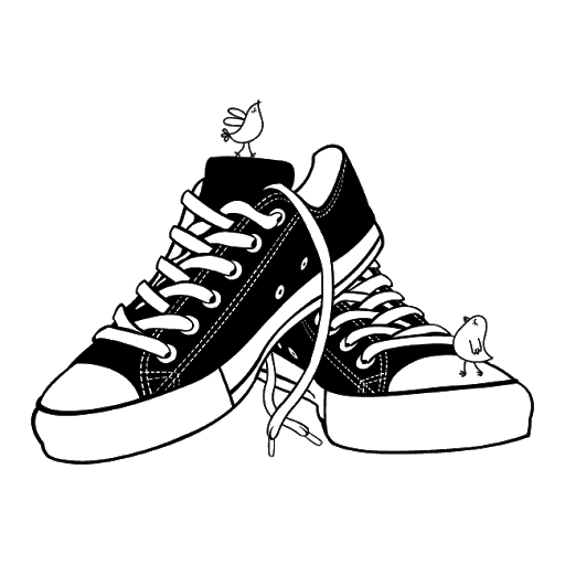 Black Converse Shoes Png Image (black, gray)