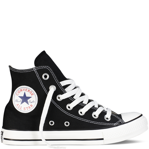 Black Converse Shoes Transparent Png (black)