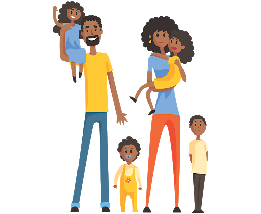 Black Family Transparent Images Png (indigo, silver, black, gold, gray)