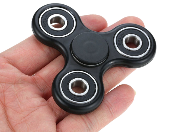 Black Fidget Spinner Transparent Background (black, indigo)