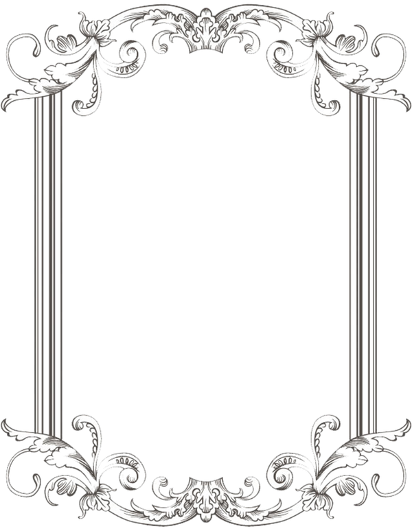 Black Frame Png Isolated Pic (white, black, silver, lavender, gray)