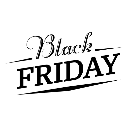 Black Friday Text Png Transparent Picture (black, gray)