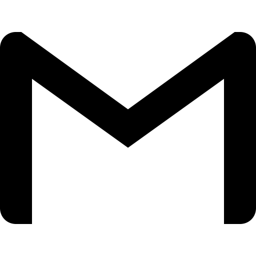 Black Gmail Png Transparent Image (black)