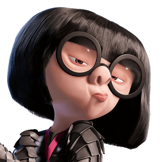 Black Hair Cartoon Character Female Png Free Download (black)