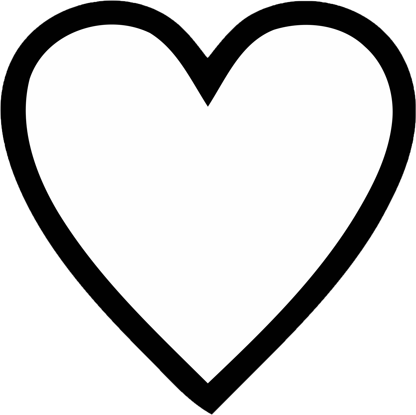 Black Heart Png Isolated File (white, black)