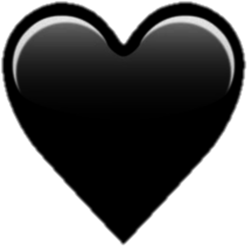 Black Heart Png Isolated Photos (black)