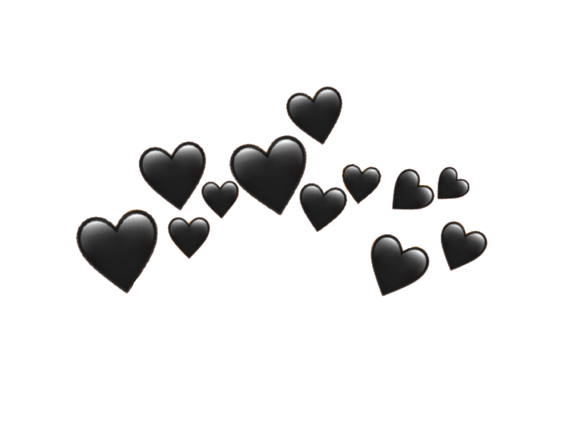 Black Heart Png Picture (black)