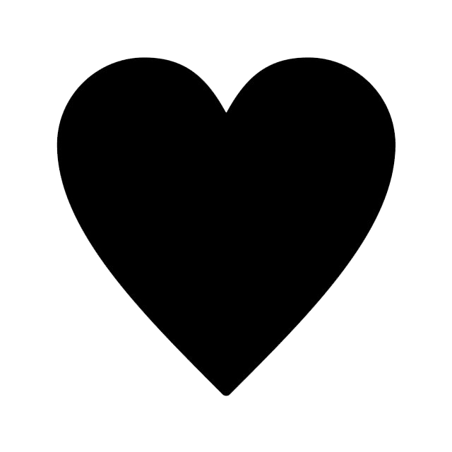 Black Heart Symbol Png Free Download (black, gray, white, lavender)