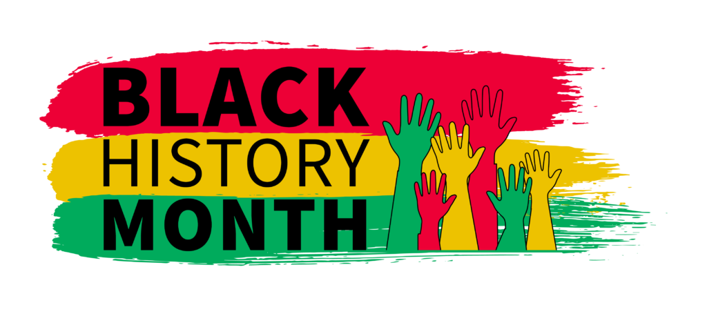 Black History Month Png Cutout (gold, black, teal, red)