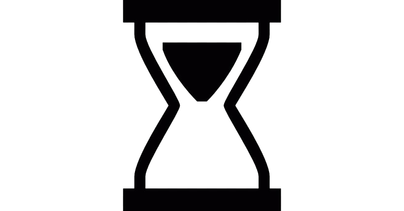 Black Hourglass Png Pic (black, gray, white)