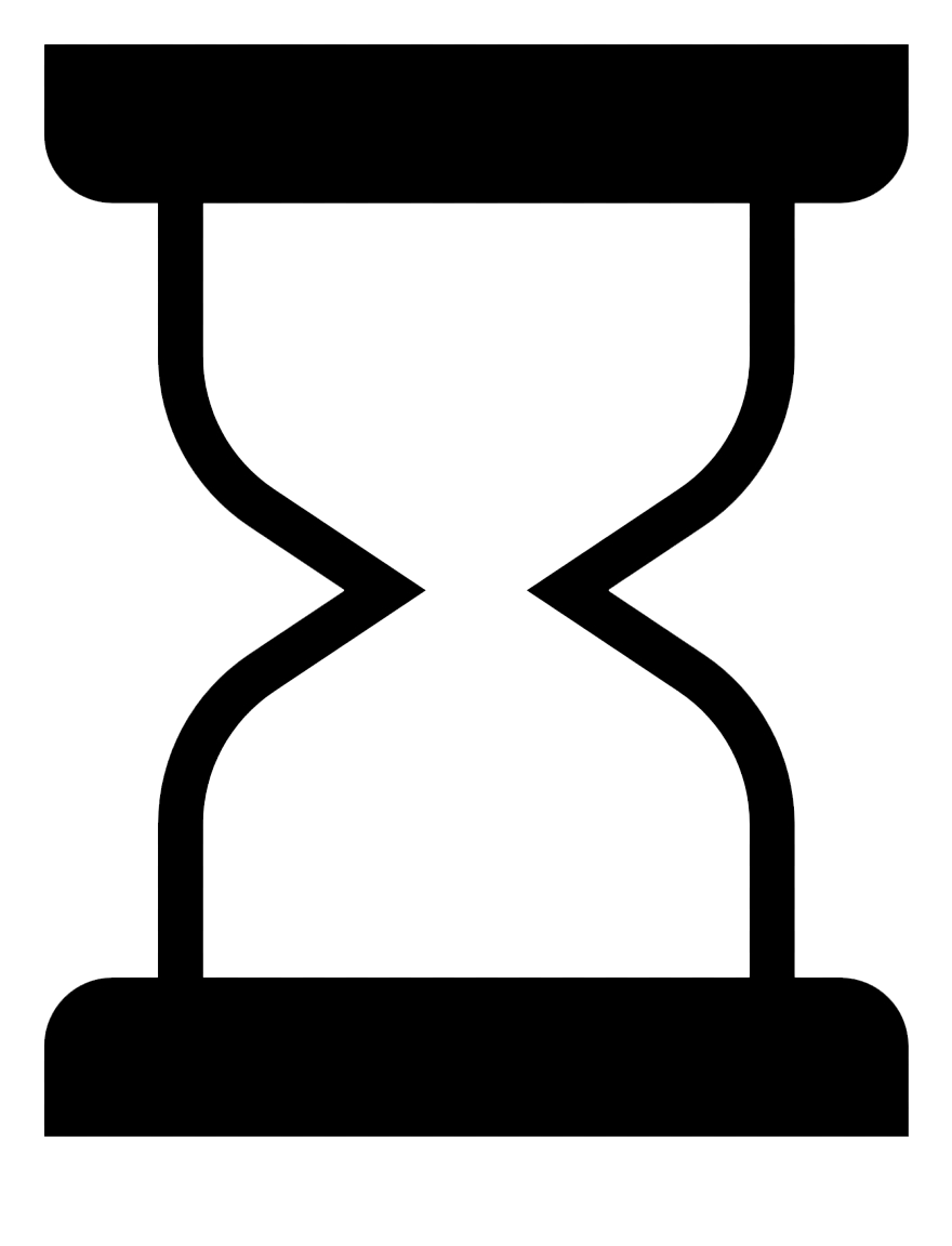 Black Hourglass Png Picture (black, gray, white, silver)