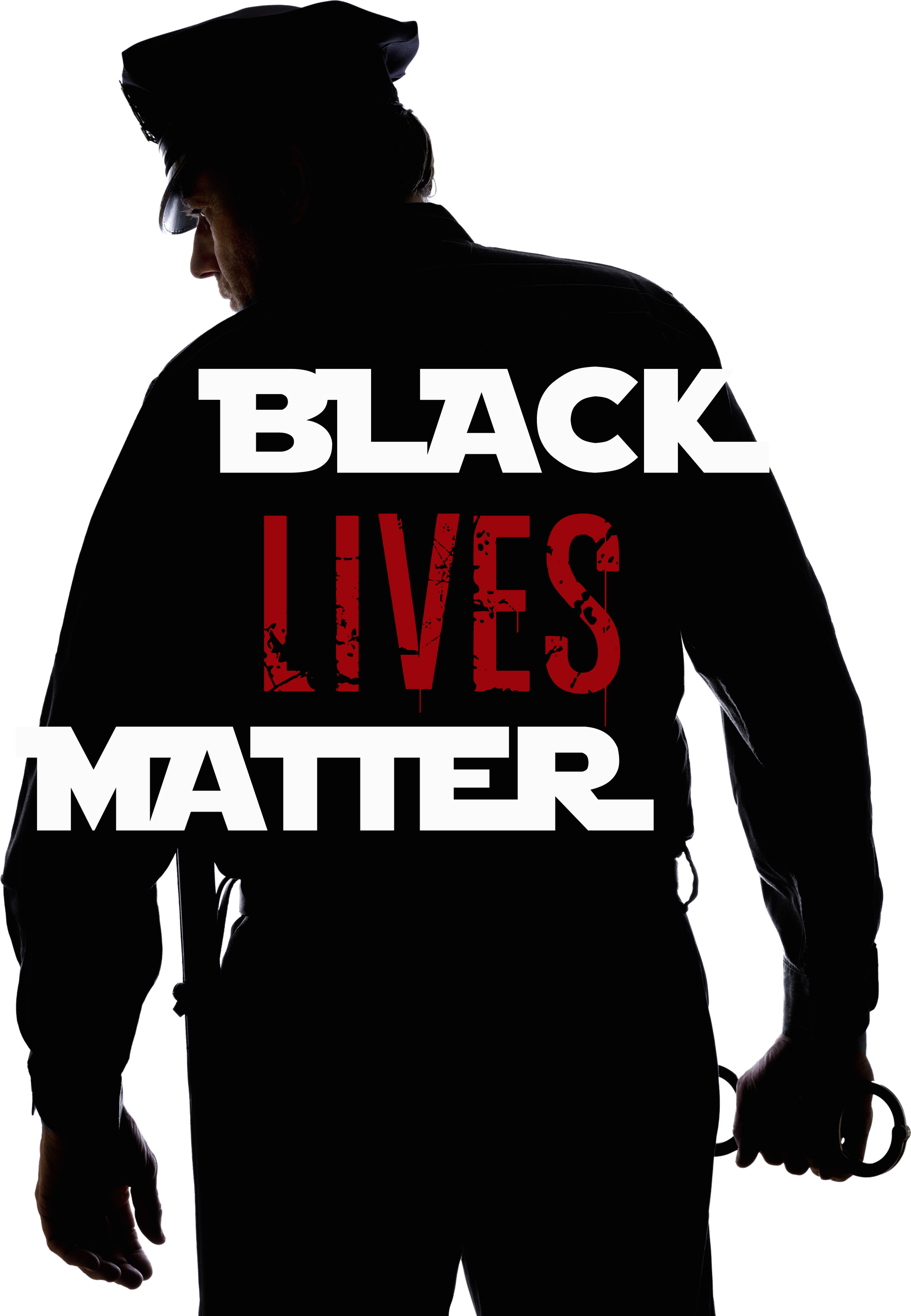 Black Lives Matter Transparent Background (white, black)