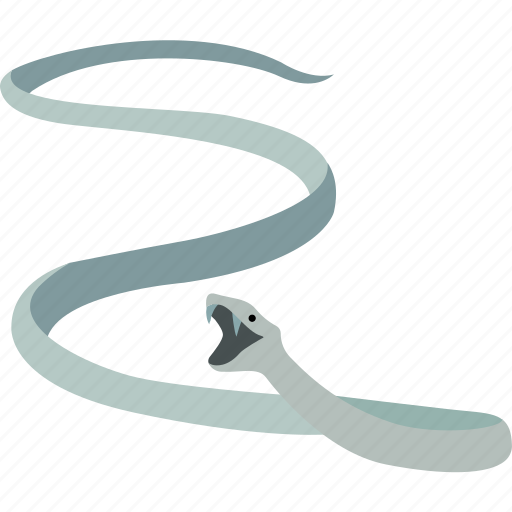 Black Mamba Snake Png Photo (black, gray, silver)