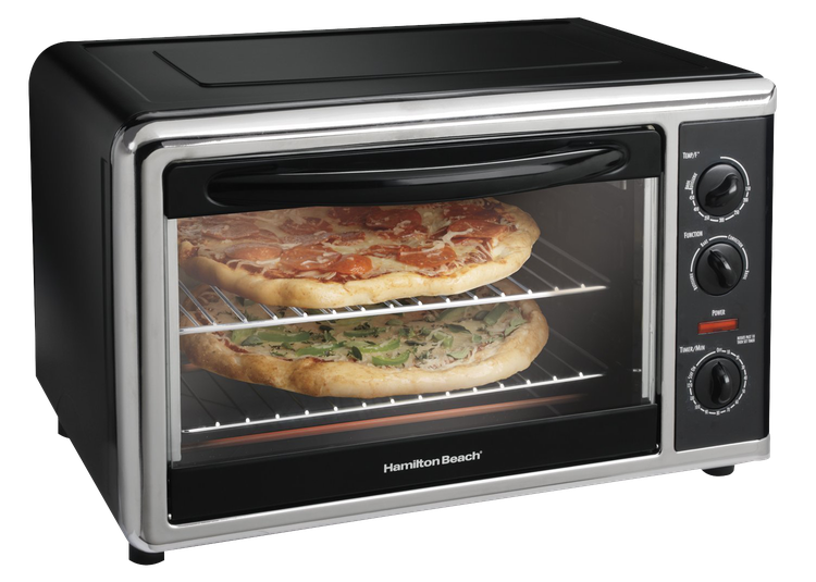 Black Microwave Oven Pizza Png (black)