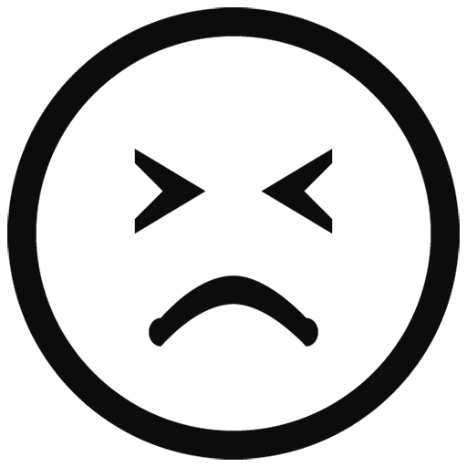 Black Outline Emoji Png Image (white, black)