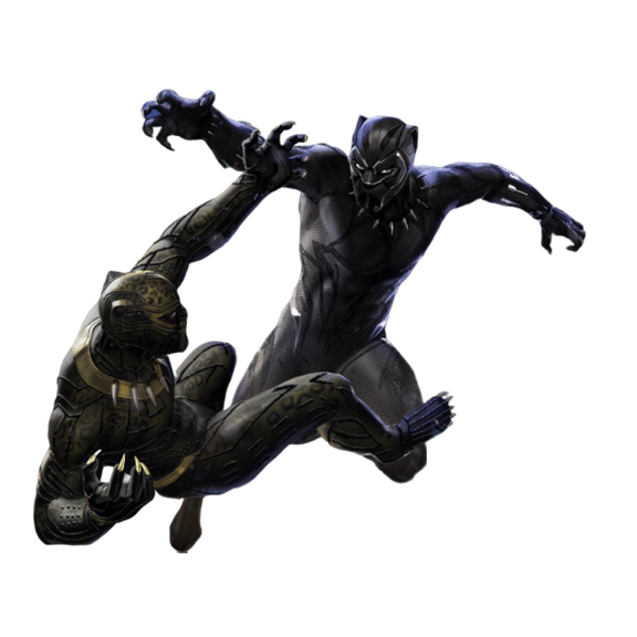 Black Panther Marvel Png Free Download (black)