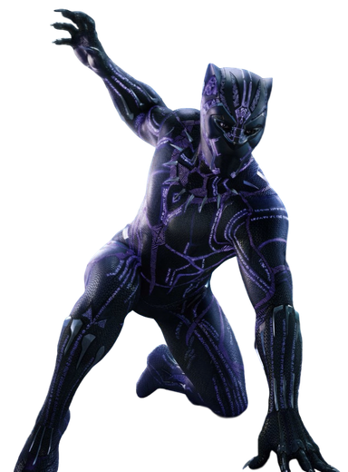 Black Panther Marvel Png Image (black)