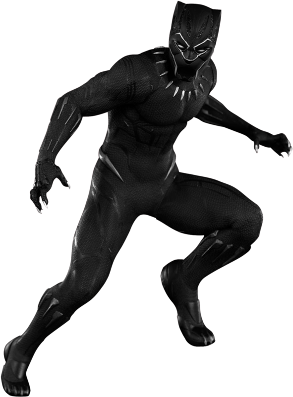 Black Panther Marvel Png Isolated Photo (black)