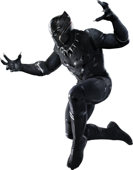 Black Panther Marvel Png Transparent (black)