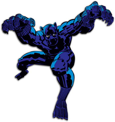 Black Panther Marvel Png (black)