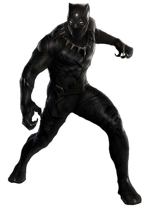 Black Panther Marvel Transparent Png (black)