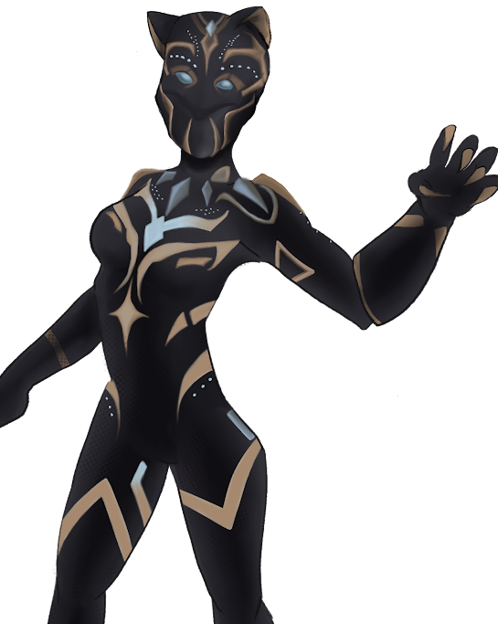 Black Panther Wakanda Forever No Background (black)