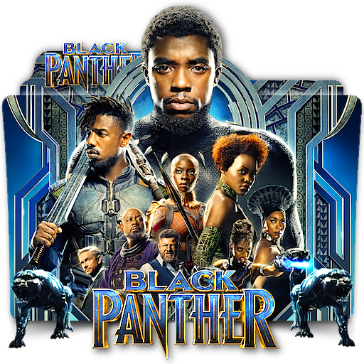 Black Panther Wakanda Forever Png Free Image (indigo, black)