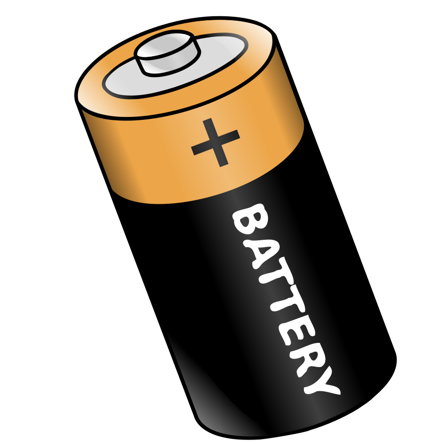 Black Positive Battery Cell Png (white, salmon, lavender, black)