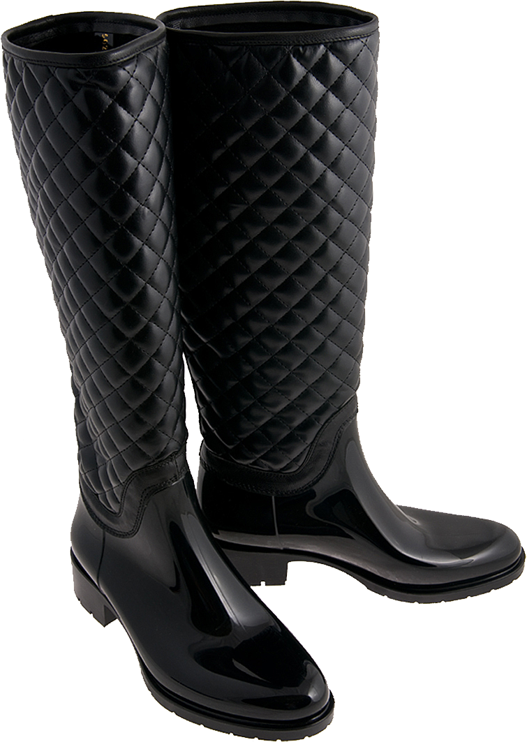 Black Rain Boots Png Free Download (black, white)