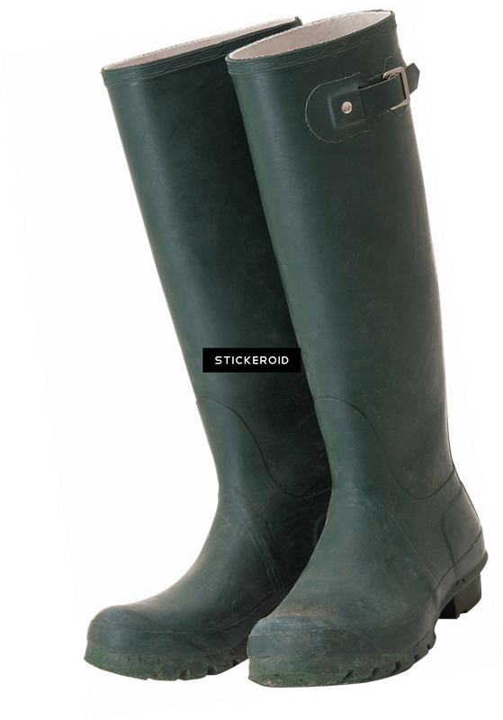 Black Rain Boots Png (indigo, black, gray)