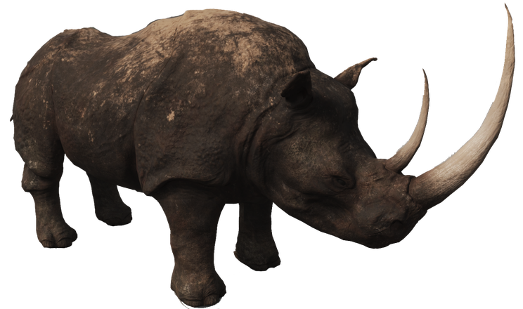 Black Rhinoceros Png Free Download (black)