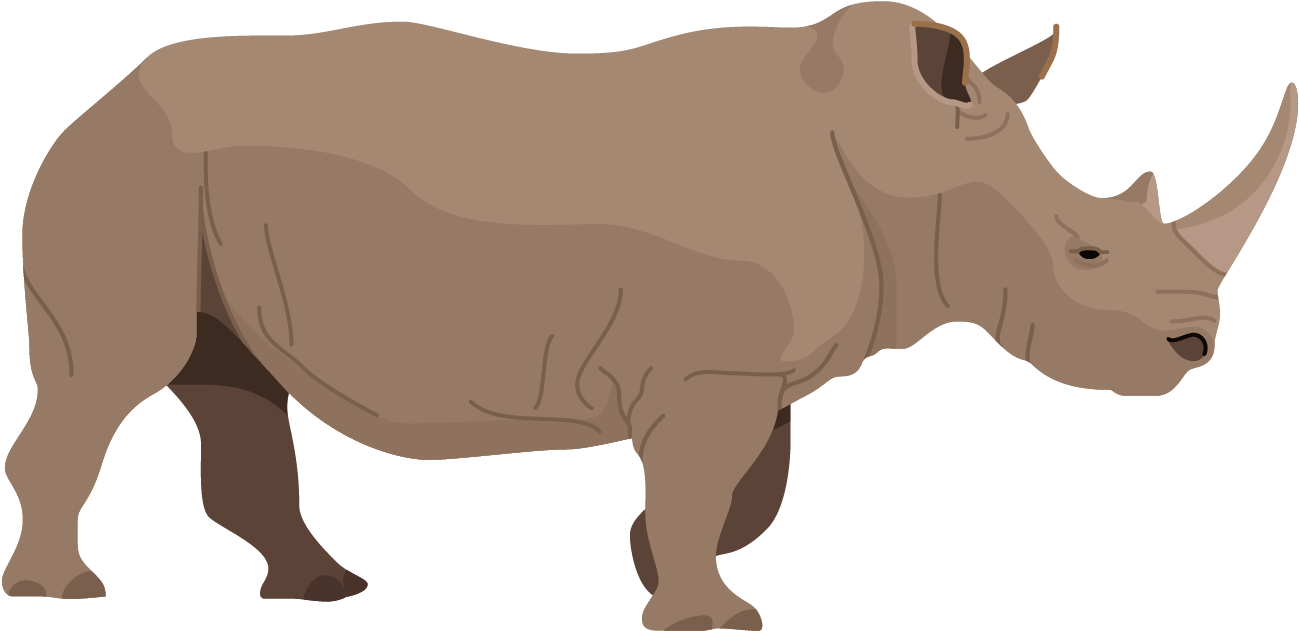 Black Rhinoceros Png Hd (black, gray, olive)