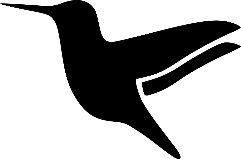 Black Silhouette Hummingbird Png Pic (white, silver, lavender, black)