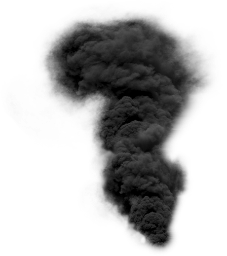 Black Smoke Fire Png (black)