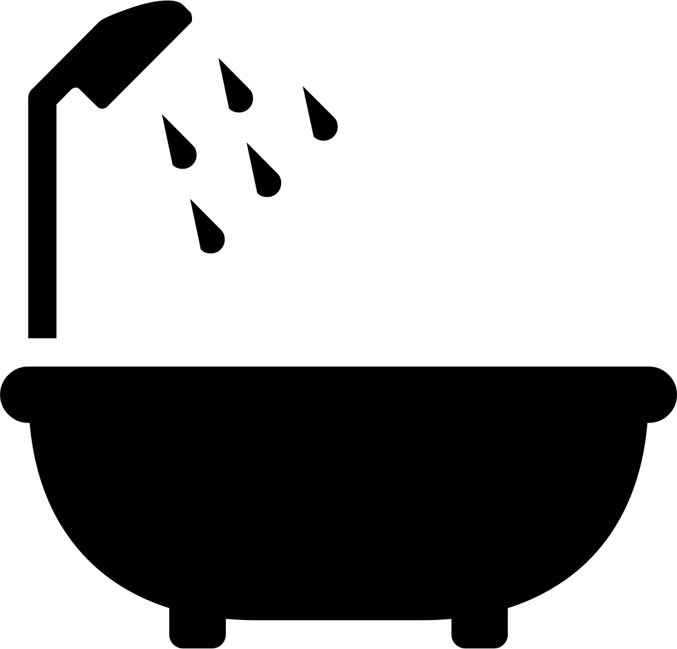 Black Vector Bathtub Png (black, silver, indigo, white)