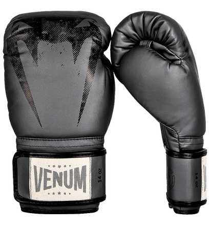 Black Venum Boxing Gloves Png Clipart (black, gray)