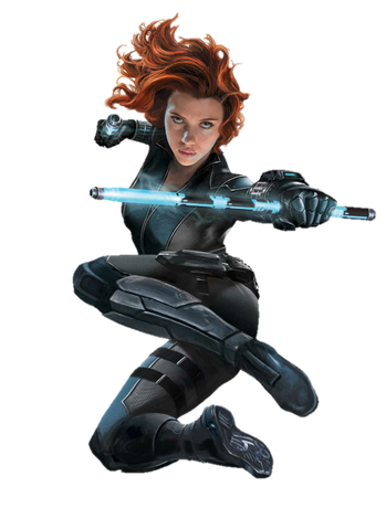 Black Widow Transparent Background (black)