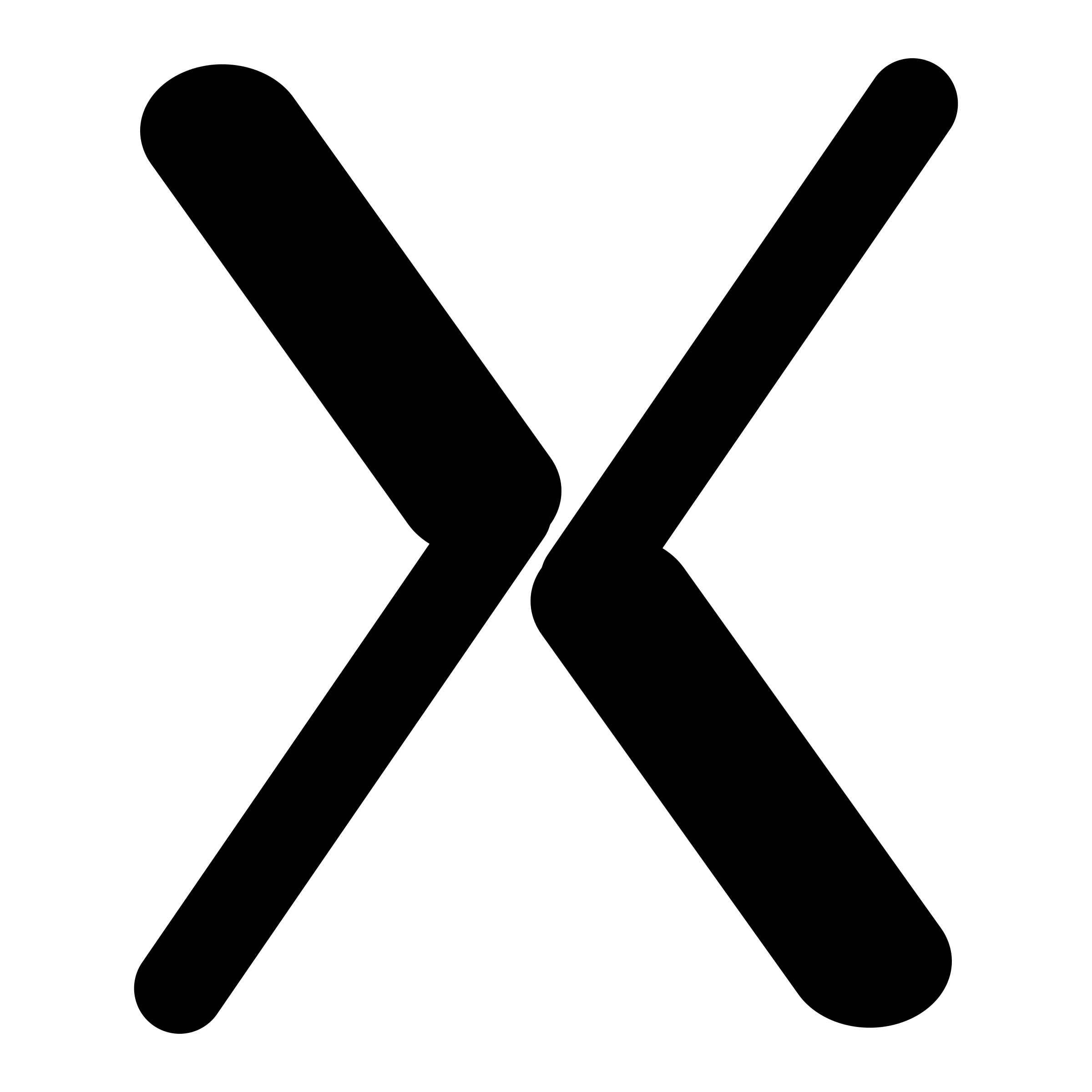 Black X Letter Transparent (black, white)