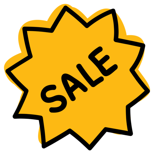 Black Friday Cheap Discount Free Png Icon (orange, black, gold)