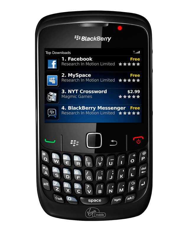 Blackberry Mobile Png Image Hd (black)