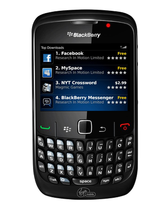 Blackberry Mobile Transparent Background (black)