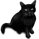 Blackcaticon Free Png Icon Download (black)