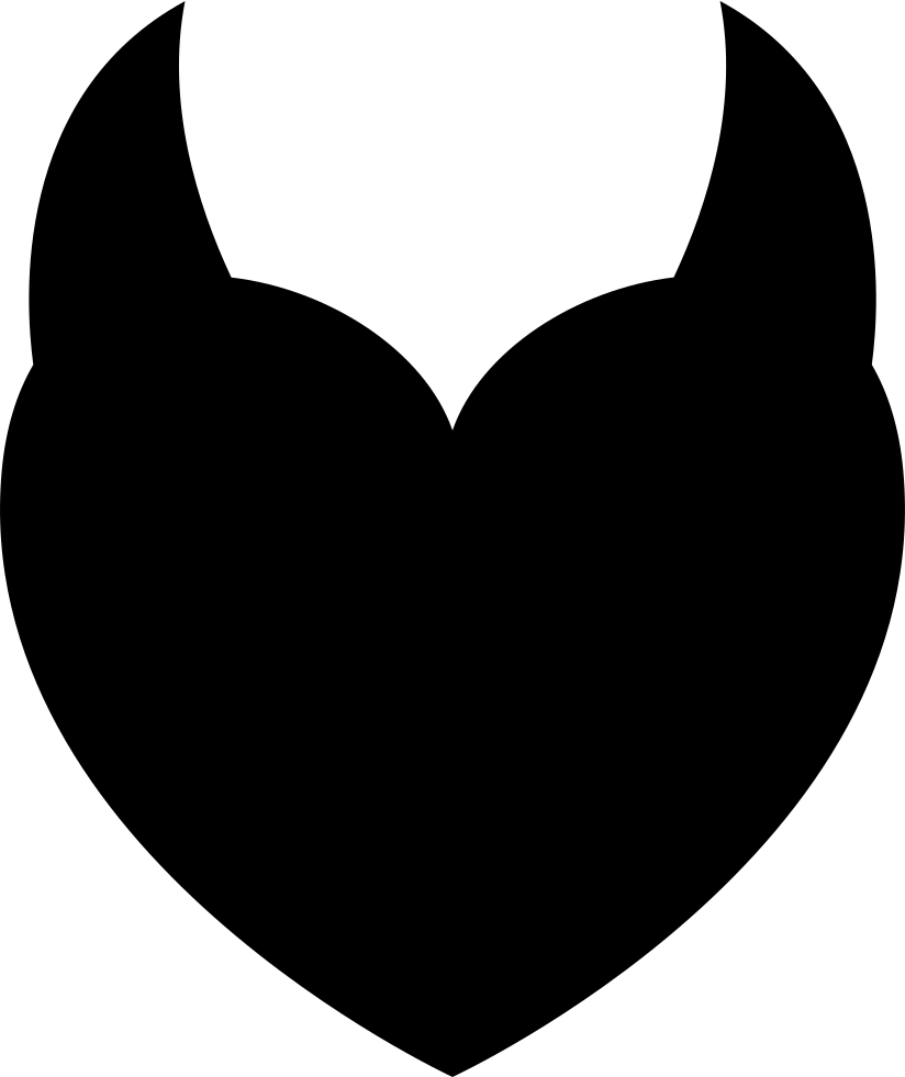 Blackheart Demon Png Pic (white, lavender, black, gray)