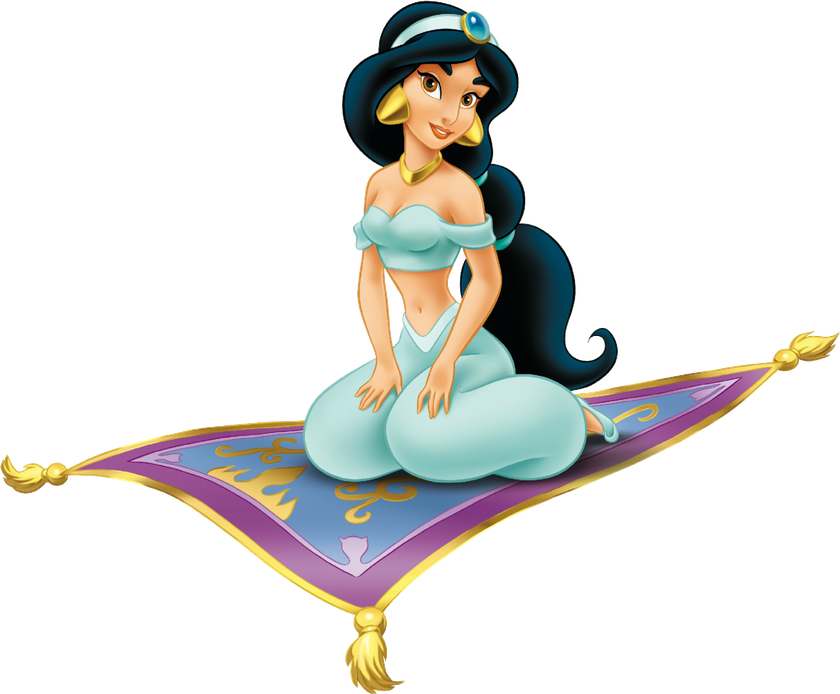 Aladdin Magic Carpet Png File (black, mint, silver)