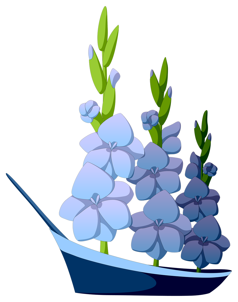 Gladiolus Png Images Hd (black, navy, silver, lavender)