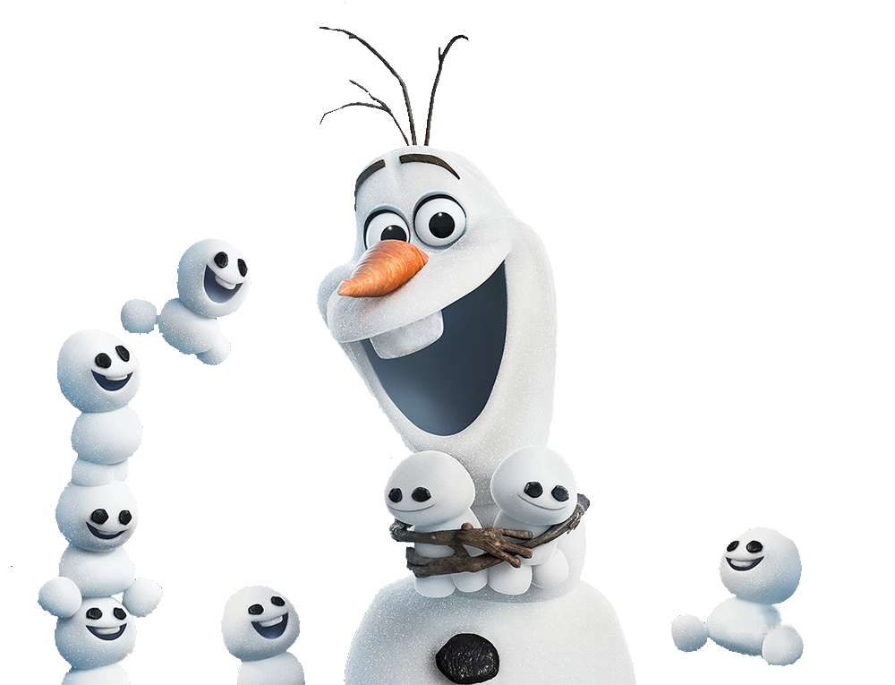 Olaf Png Free Image (lavender, white)