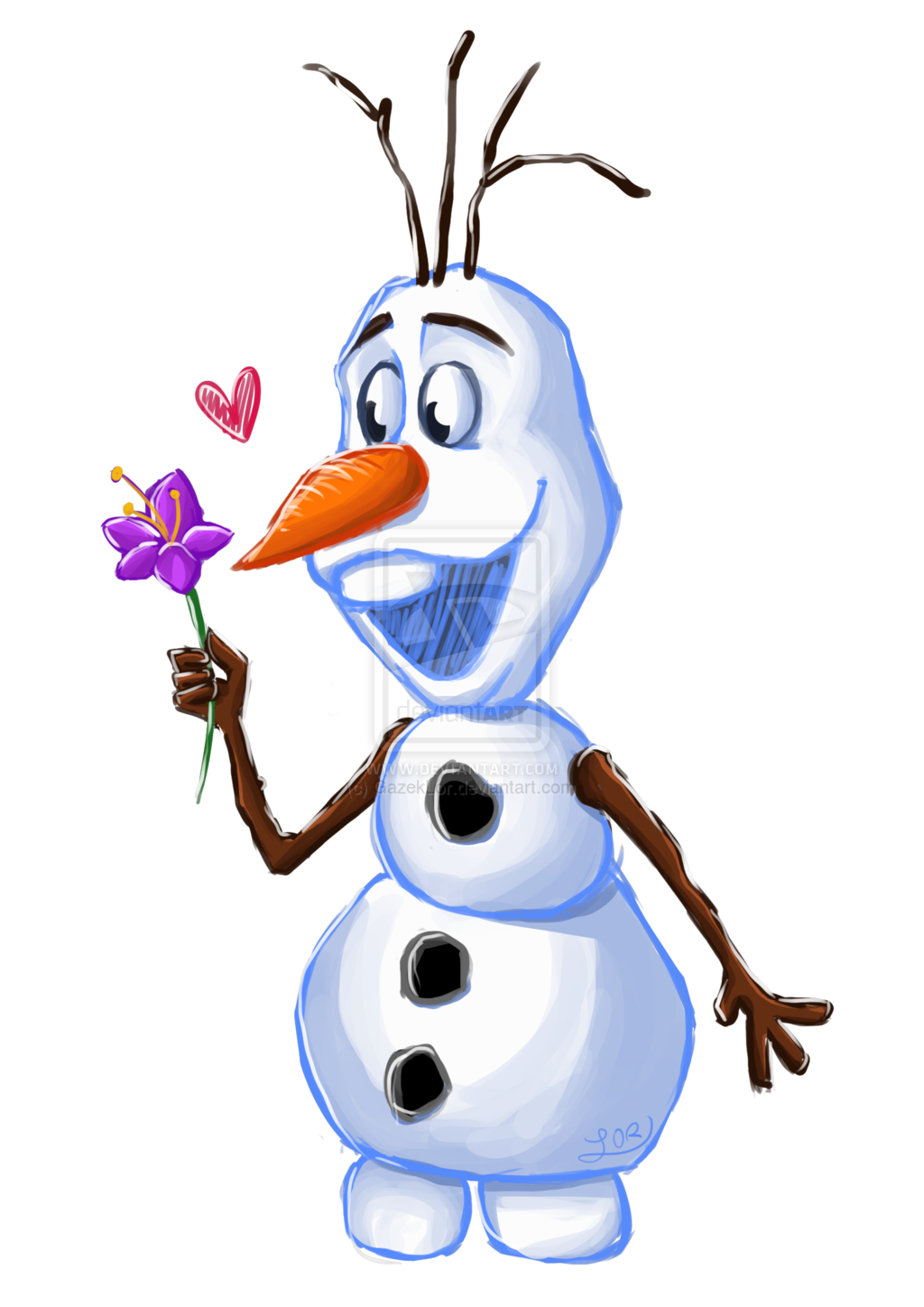 Olaf Png Photo (black, lavender, white, silver)