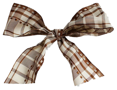 Plaid Ribbon Png Clipart (black)