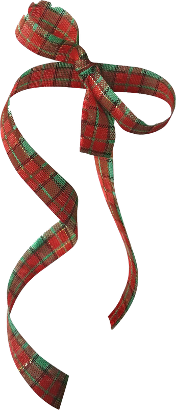 Plaid Ribbon Png Picture (black)